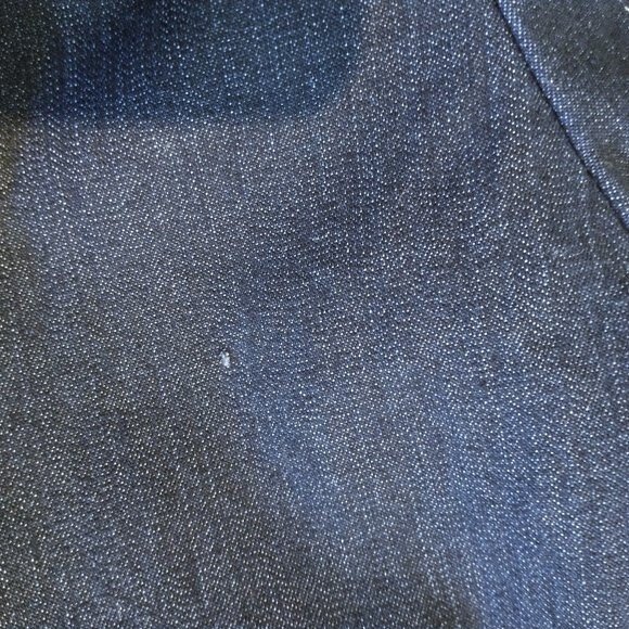 Womens Denim Dark Wash Jean Jacket Size 10 Embroidered Sequins VTG Focus 2000 - Picture 11 of 12